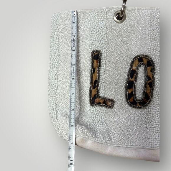 Love Pearl Hand-Beaded Beach Bag - Picture 8 of 12